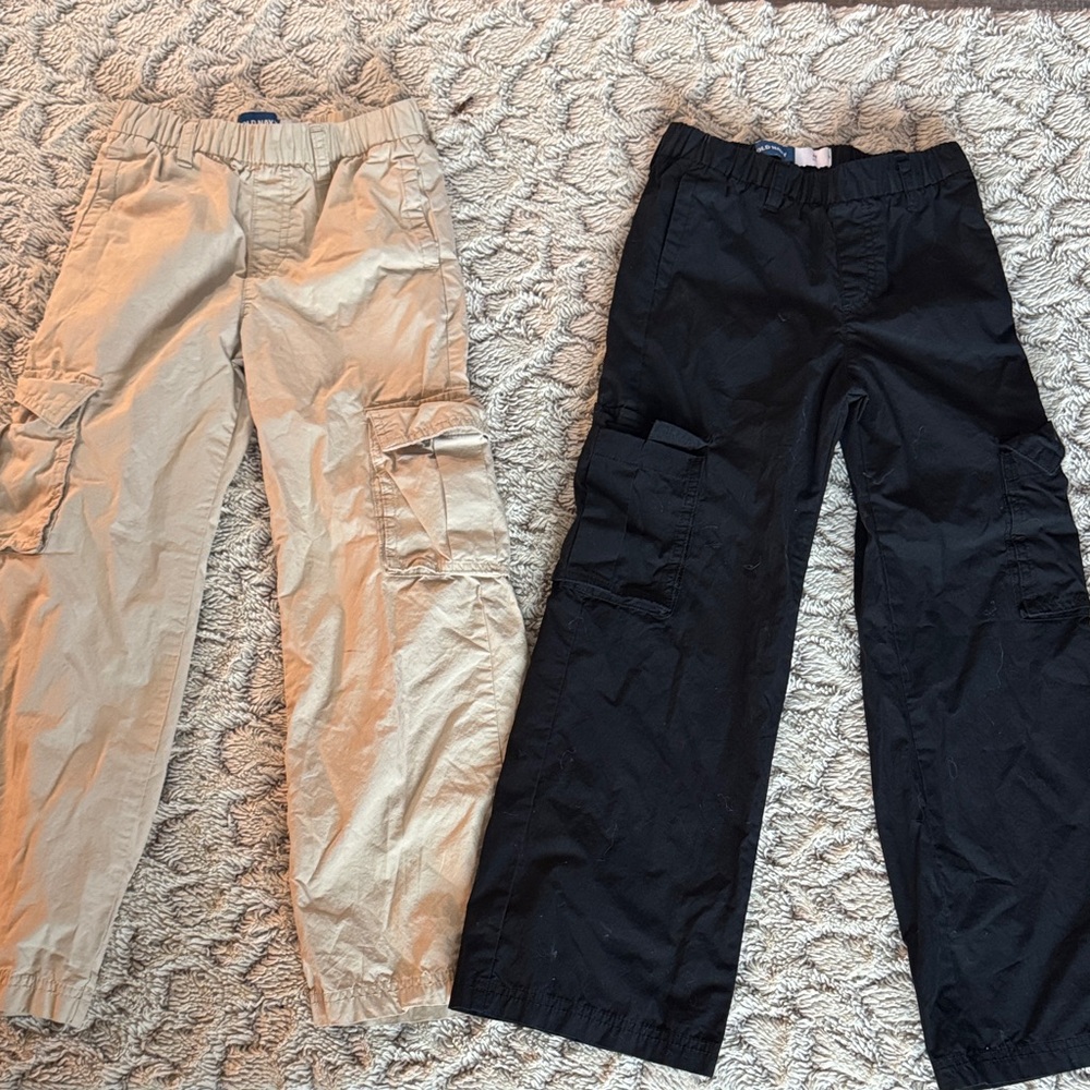 Old Navy Kids Cargo Pants - Black and Tan